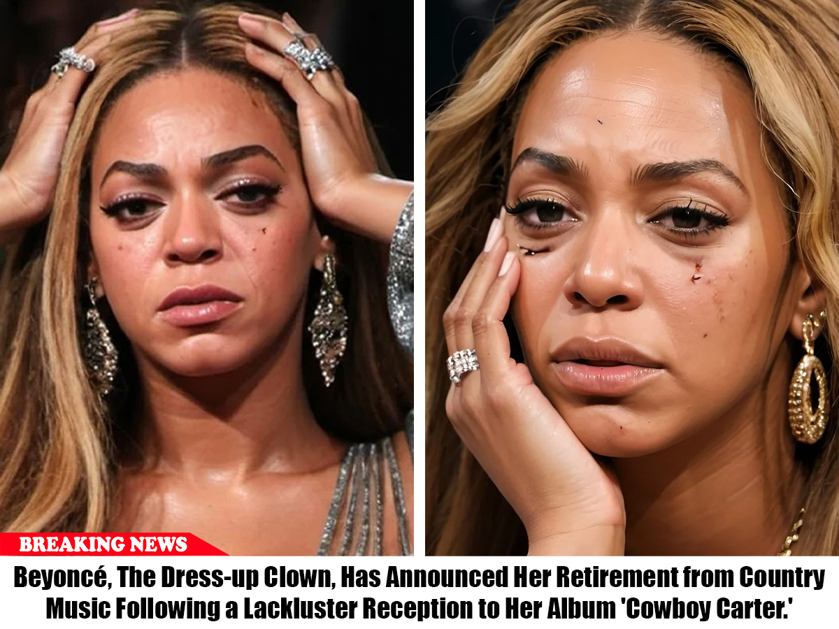 Breaking: Beyoncé, The Dress-up Clown, Has Announced Her Retirement from Country Music Following a Lackluster Reception to Her Album ‘Cowboy Carter.’